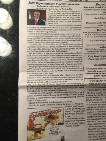 State Representative Vincent Candeloras editorial in the Totoket Times, 5/1/20