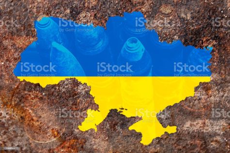 map of Ukraine. The conflict in Ukraine. The war in Ukraine.