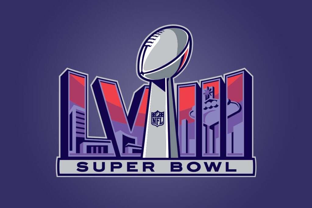 Official NFL Logo for Super Bowl LVIII